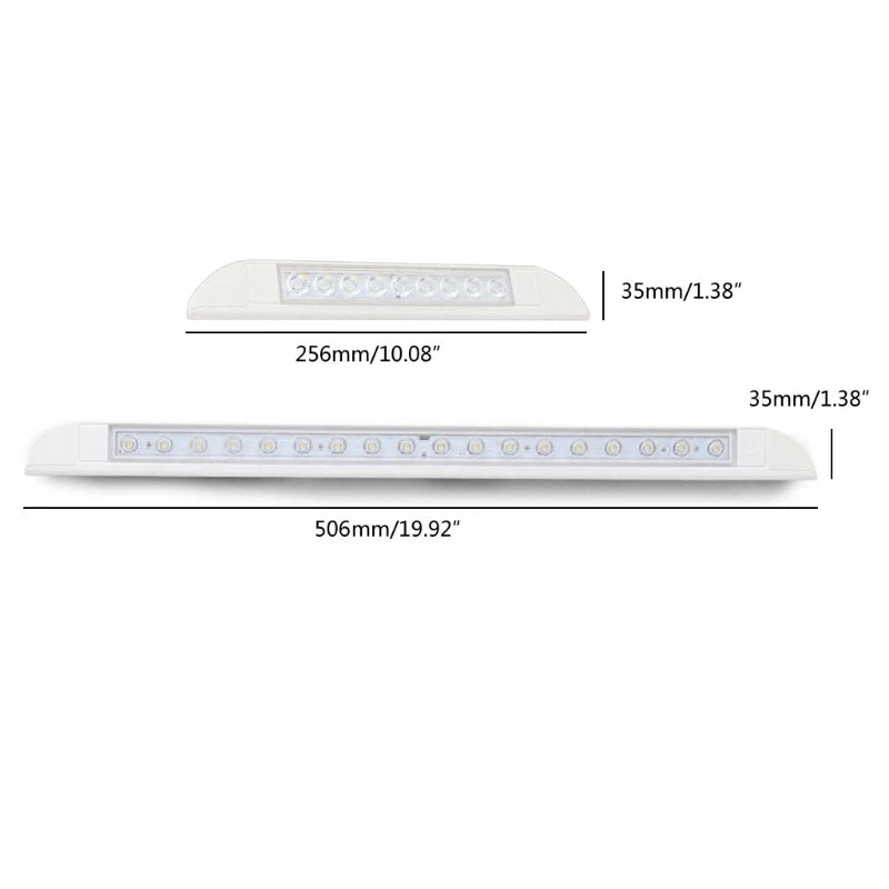 Trailer Exterior Lamp 12-28V LED Awning Lamp for RV Caravan Interior Wall Lamps Outdoor Camping Light Equipment