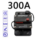 30A 40A 50A 60A 70A 80A 100A 120A 150A 200A 250A 300A AMP Circuit Breaker Fuse Reset 12-48V DC Car Boat Auto Waterproof