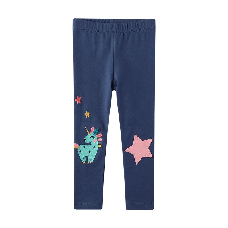 Girls Leggings Stripes Unicorn Pants Kids Cotton Skinny Pants Cartoon Animals Butterfly Print Children Trousers