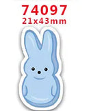 DIY Craft Supplies Sewing Accessories Cartoon Easter Bunny Printed Planar Resins Mold 10 Pieces. PR-73721