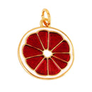 3D Fruit Strawberry Grape Mango Pineapple Water Melon Cherry Banana Charm Pendant , Jewelry Necklace Bracelet Making Supply M15
