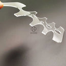 Leather Craft Tools Belt End Pattern Template V Shape 20/25/30/35/38/40mm Aauxiliary Cutting Die Instead of Punch Sets