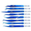 VETUS Professional Makeup Eyelash Tweezers For Volume Eyelash Extension Blue Eyebrow Tweezers Excellent Closure Beauty Tool