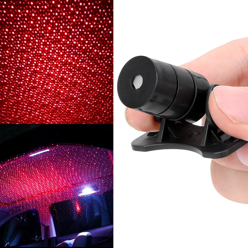 Red Starry Sky Ceiling For Car USB Light LED Strip Decorative Interior Ambient Lamp Projector Caravan RV Automotive Accessories