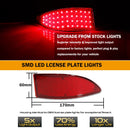 iJDM Car LED Tail Rear Bumper Reflector Lights For Lexus IS250 IS350 Function as Tail,Brake & Rear Fog Lamps,Turn Light 06-2013