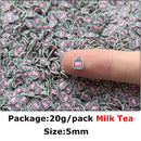 20g Mini Polymer Clay Embellishments Halloween Skull Christmas Candy Cane Mixed Pattern DIY Holiday Crafting Shaker Sprinkles