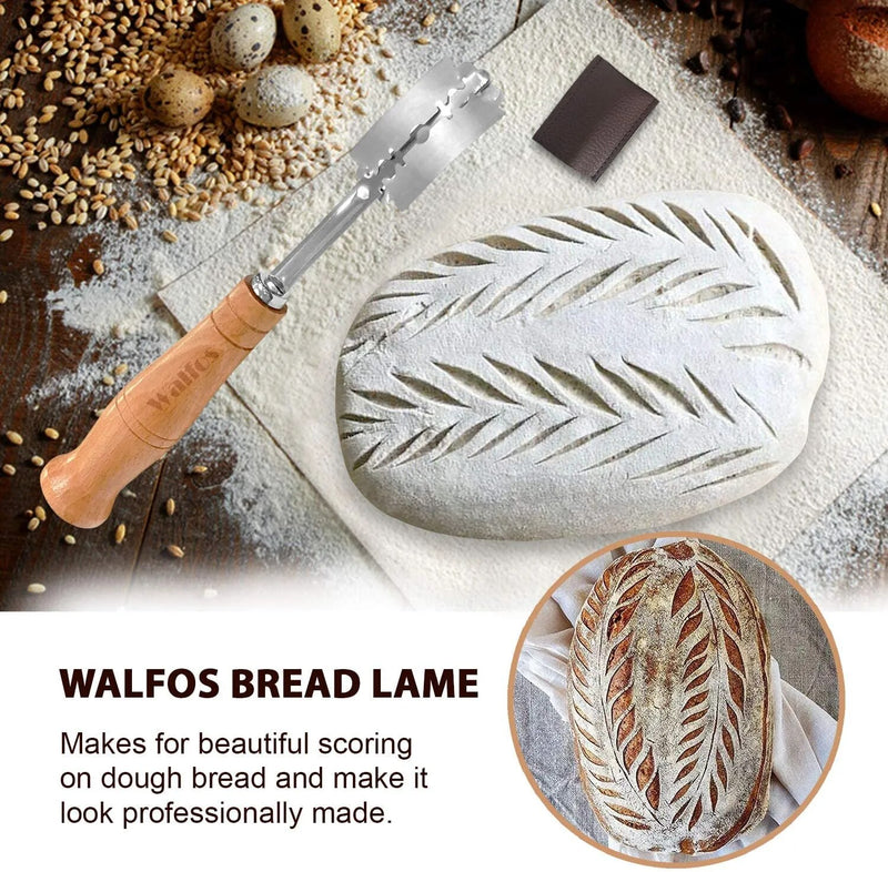 Walfos Bread Lame New European Bread Arc Curved Bread Knife Western-style Baguette Cutting French Toas Cutter Tools