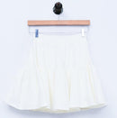 2023 Summer Sexy Korean style Ruffles Skirt fashion Women Mini Skirt High Waist Girls sweet cotton linen Skirt black white