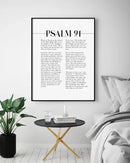 Psalm 91 Scripture Wall Art He Who Dwells In The Shelter Bible Verse Canvas Painting Poster Print For Your Christian Home Decor