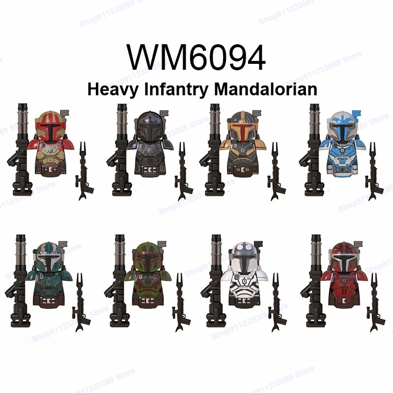 Mandalorians Building Blocks Baby Yodas Bricks Boba Fett Obi-wan Ahsoka Star Stormtroopers Luke Skywalker Wars Action Figure Toy