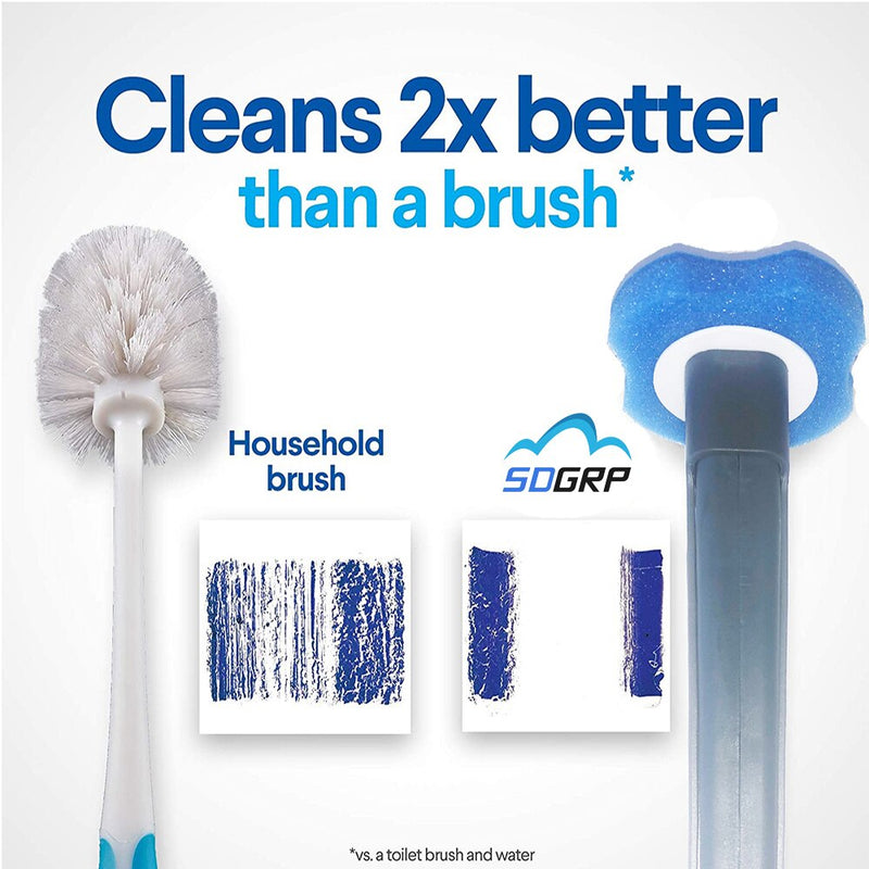 Disposable Bathroom Toilet Brush Cleaner With Long Handle No Dead Corner Cleaning Brush Replacement Brush Head And Plunger Set