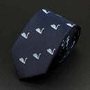 Trendy Design Men's Microfiber Jacquard Necktie Animal Plant Skull Flower Woven Tie Wedding Party Father's Day Birthday Gift