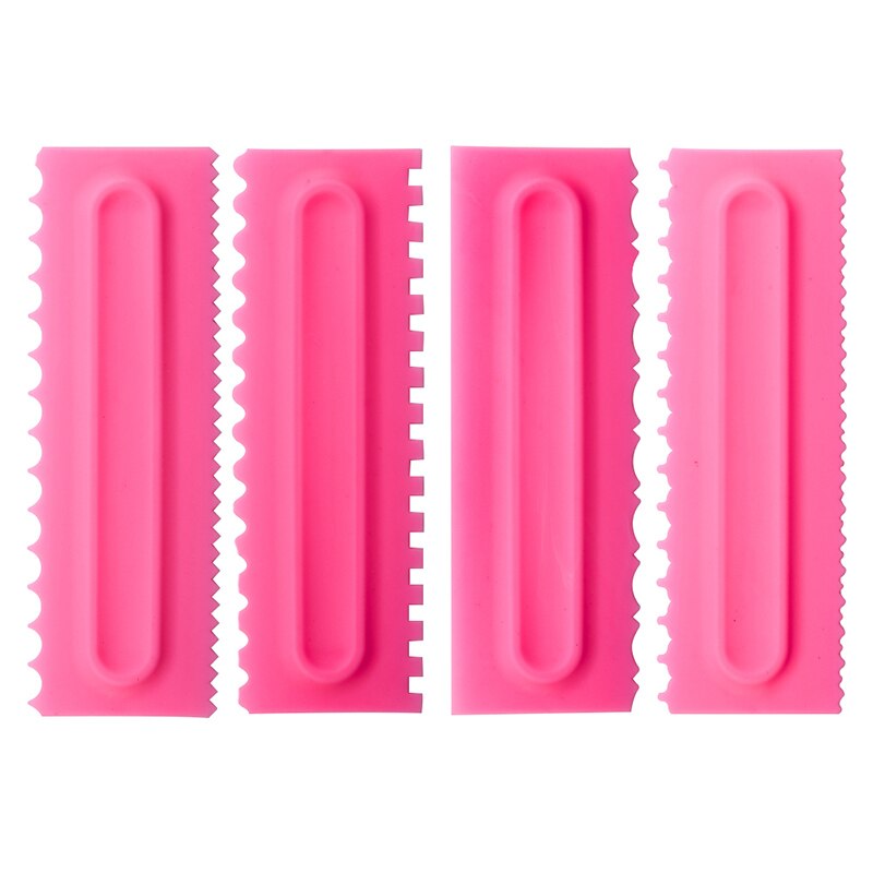 Cake Decorating Comb Cake Scraper Smoother Cream Decorating Pastry Icing Comb Fondant Spatulas Baking Pastry Tools