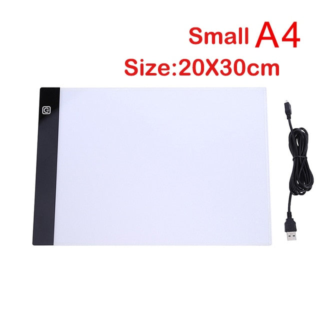 A2/A3/A4/A5 Size Three Level Dimmable Led Light Pad,Tablet Eye Protection for Diamond Painting Embroidery Tools Accessories