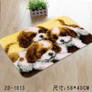 ZD538 Ground Mat Cushion Latch Hook Kit Embroidery DIY Craft Cross Stitch Needlework Embroidery Counted Cross-Stitching Kit Set