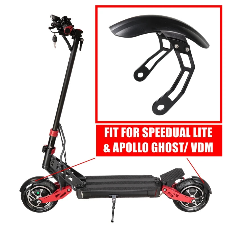 Front & Rear Fender for SPEEDUAL LITE APOLLO GHOST VDM Electric Scooter Kaabo Mantis 10 Inch Universal Mudguard Wheel Cover