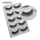 YSDO 5 pairs eyelashes mink strip lashes dramatic eyelashes natural 3d mink eyelashes makeup false eyelashes cilios maquiagem