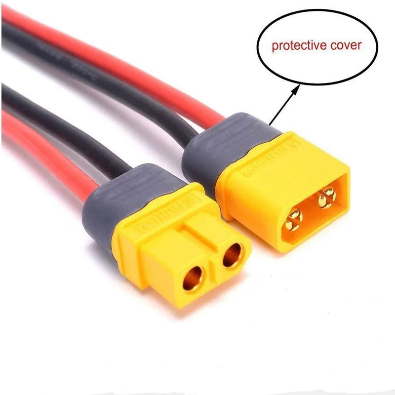 Amass XT60 Connector Male & Female Plug with 10/15cm14 AWG Silicone Wire for RC Airplane Quadcopter Lipo Battery ESC  FPV Drone
