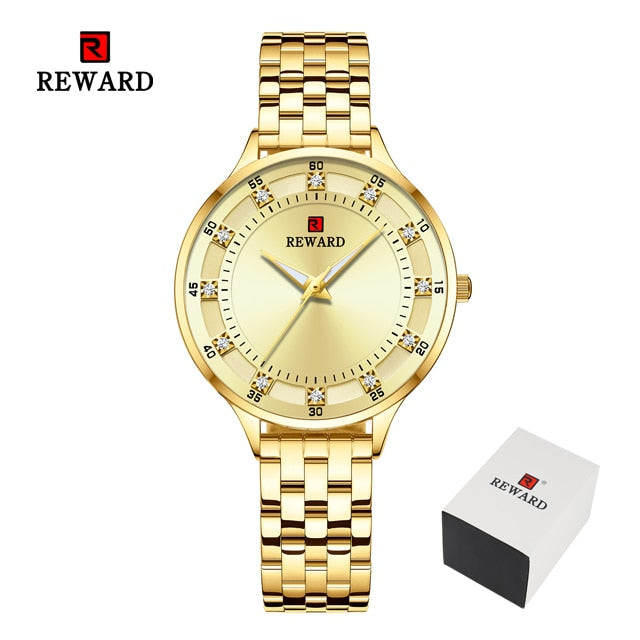 REWARD Fashion Luxury Brand Ladies Quartz Watch Casual Waterproof Women Watches Reloj Mujer 2023 Female Clock Relogio Feminino