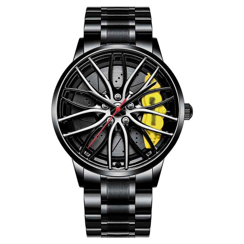 New Watches Men Sports Car Men Watches Quartz Waterproof Sport Rim Hub Wheel Wristwatch Car Quartz Men&