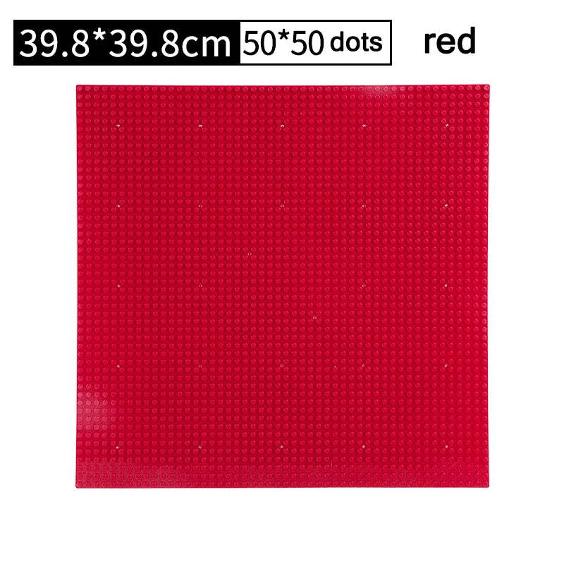 32*32 Dots Plastic Blocks Base Plates 50*50 Pink Compatible Big Brand City Classic Toys Mini Building Bricks Baseplates for Kids