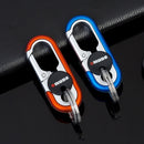 New  Keychain  Key Holder Keyring Men's Fashion Key Chain Gift Metal Key Ring Car Styling Auto Car Accessories（ Orange, Blue）