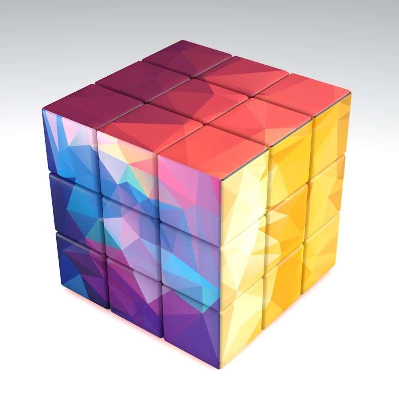 New Design 3x3x3 Cubo Magico collection without hole UV print custom Magic Cube Professional collect Neo Puzzle Educational Toys