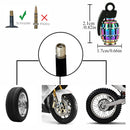 AUTCOAT 4Pcs/Set Universal Car Truck Motocycle Wheel Tyre Valve Caps Bicycle Tire Air Valve Cover