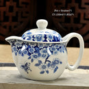 Retro Chinese Kung Fu Ceramic Teapot with Strainer Handmade Dragon Flower Puer Tea Pot 350ml Porcelain Samovar Kungfu Teaware