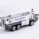 1: 32 Alloy Car Airport Fire Truck Model Engineering Car Sound And Light Toy Boy Birthday New Year Christmas Gift Yellow