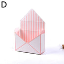 Korean Envelope Flower Packaging Box Foldable Flower Gift Box Wedding Party Decoration Stripe Printed Flower Gift Packaging Box