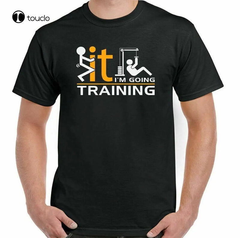 Gym T-Shirt Training Mens Funny Weight Mma Bodybuilding Top Motivation I'M Going
