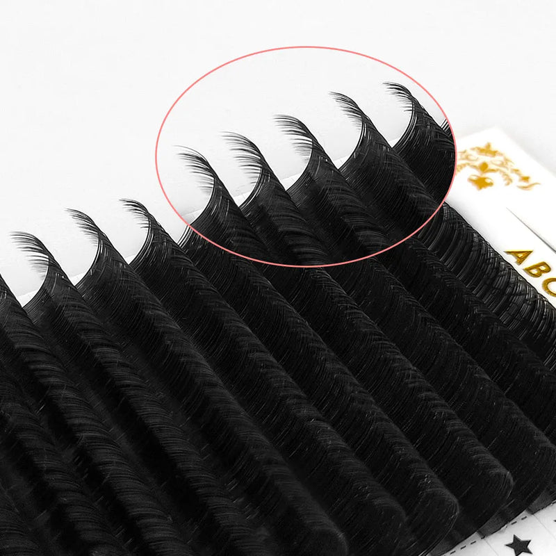 Abonnie Lashes 16Rows Silk Lashes Premium Individual Eyelashes Extensions 8-18mm All Size Cilios Single