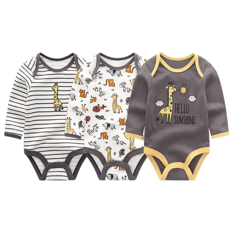 Autumn Warm New Baby Boys Bodysuit Long Sleeve Cotton Baby Boy Girl Clothes Newborn body bebe infantil Kids Clothing ropa de