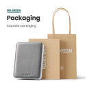 MR.GREEN Manicure Set With Morandi Grey Top-Grade Full Grain Cow Leather Packaging Nail Clipper Kits Perfect Gift Friends Family