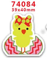 DIY Craft Supplies Sewing Accessories Cartoon Easter Bunny Printed Planar Resins Mold 10 Pieces. PR-73721