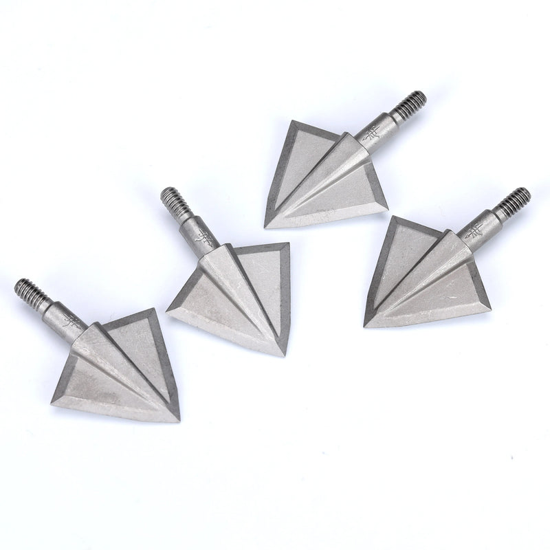 3/6/12pcs 125/150grain Fixed 2 Blades Broadhead 17-4PH Arrowhead Solid Wide Head ForArchery Outdoor Hunting Accessories