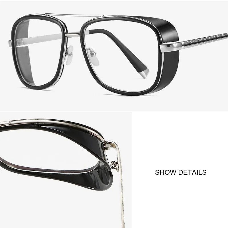 Metal Punk Steampunk Sunglasses Men Women Fashion Glasses Brand Designer Retro Frame Vintage Classic Red Oculos De Sol