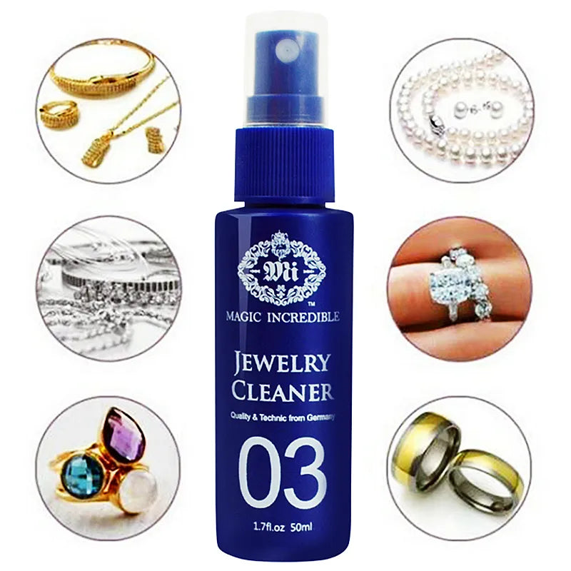 1/2/3pcs 50ml Anti-tarnish Jewelry Cleaner Gold Pearl Watch Diamond Ring Cleaning Spray Cleaning Spray Jewelry Maintenance VL