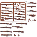 Military Weapon Box SWAT Gun Sandbag Armor Cannon Guns Toy Suit Figures Building Blocks Toys for Children WW2 Weapons Kids Gifts