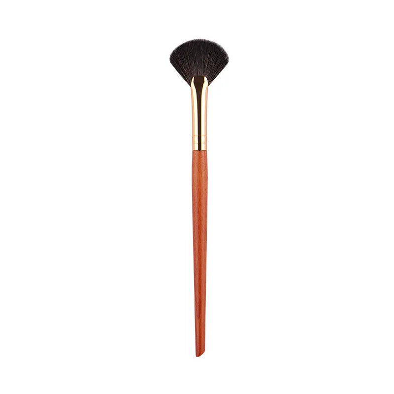 1 piece Small Fan Makeup brushes Highlighter Nose shadow Make up brush Blusher contour exquisite beauty tools Goat hair