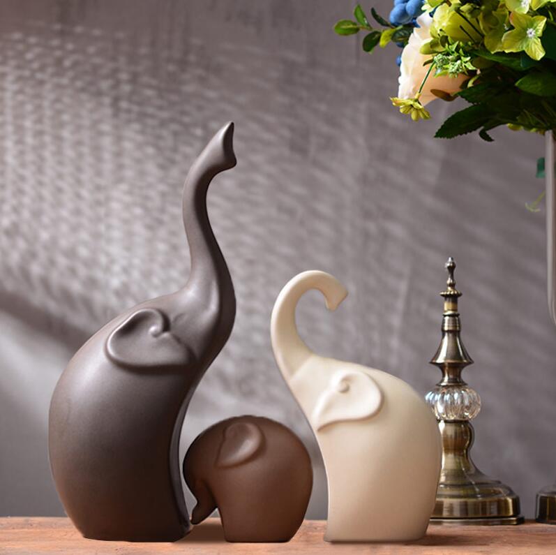 Simple Modern Ceramic Figurines Livingroom Ornament Home Furnishing Decoration Crafts Office Coffee Wedding  Ceramic  Gift