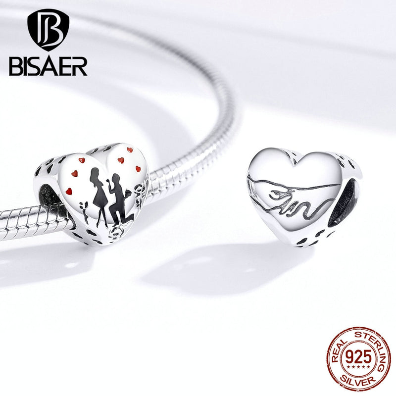 925 Sterling Silver Tree Of Life Infinite Love Heart Zircon CZ Beads Charms Fit BISAER Bracelet Silver 925 DIY Jewelry Making