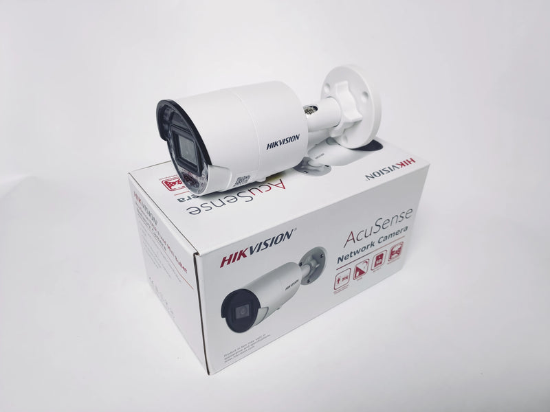 New Arrival Original Hikvision AcuSense DS-2CD2083G2-IU 8MP POE IR Mic Fixed Bullet Network Serveillance Camera