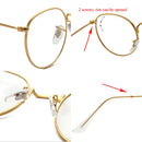 SHAUNA Classic Anti-Blue Light Glasses Frame Brand Designer Fashion Round Metal Optical Frames Computer Glasses