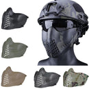 Airsoft Masks Dual mode Half Face Pilot Mask Tactical Mask Hunting Rifle Air Military Games Shooting Paintball Protective Mask