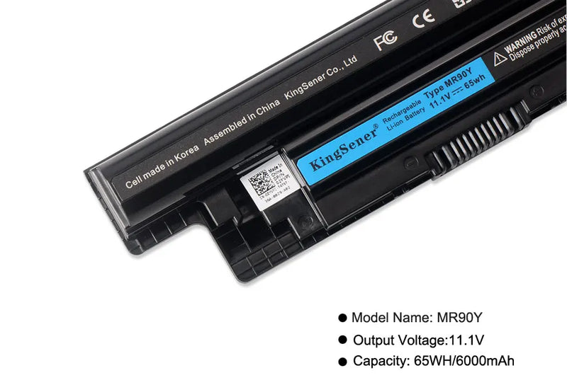 KingSener 6000mAh Korea Cell MR90Y Battery for DELL Inspiron 3421 3721 5421 5521 5721 3521 3437 3537 5437 5537