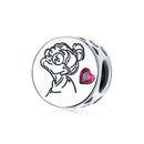 BAMOER Silver Charm Collection 925 Sterling Silver Dazzling CZ Beads fit Bracelets & Bangles Jewelry