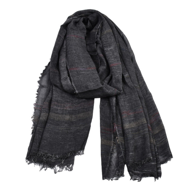 BUTTERMERE Men Scarves Autumn Winter Cotton Linen Scarf Men Khaki Black Navy Pink Khaki Warm Long Fashion Brand Mens Scarfs