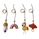 Nordic Style Wooden Baby Gym Nursery Sensory Toys Gantry Foldable Baby Play Gym Frame Activity Center Hanging Bar Newborn Gift